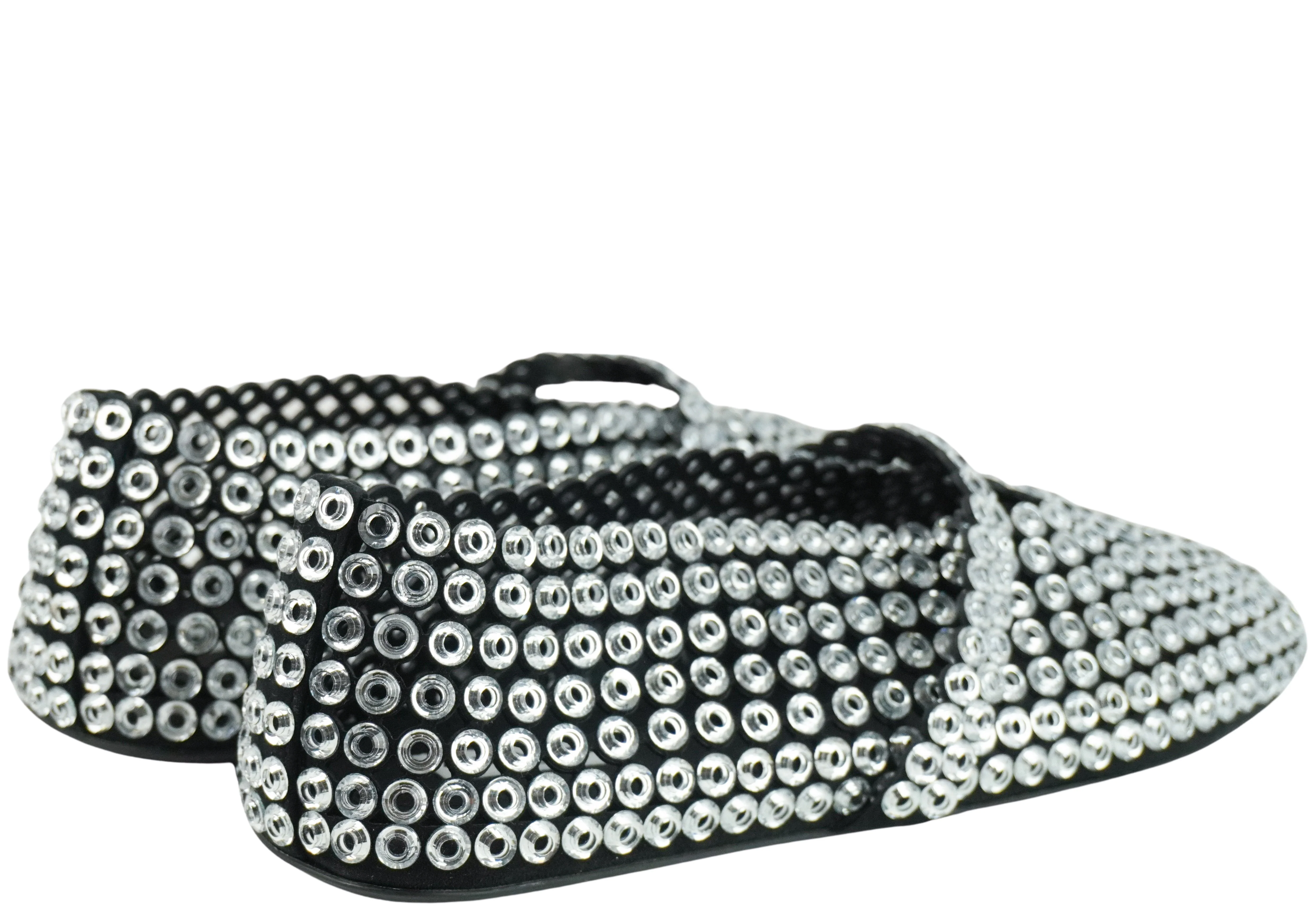 Alaïa Eyelet Flats in Transparent - Image 4