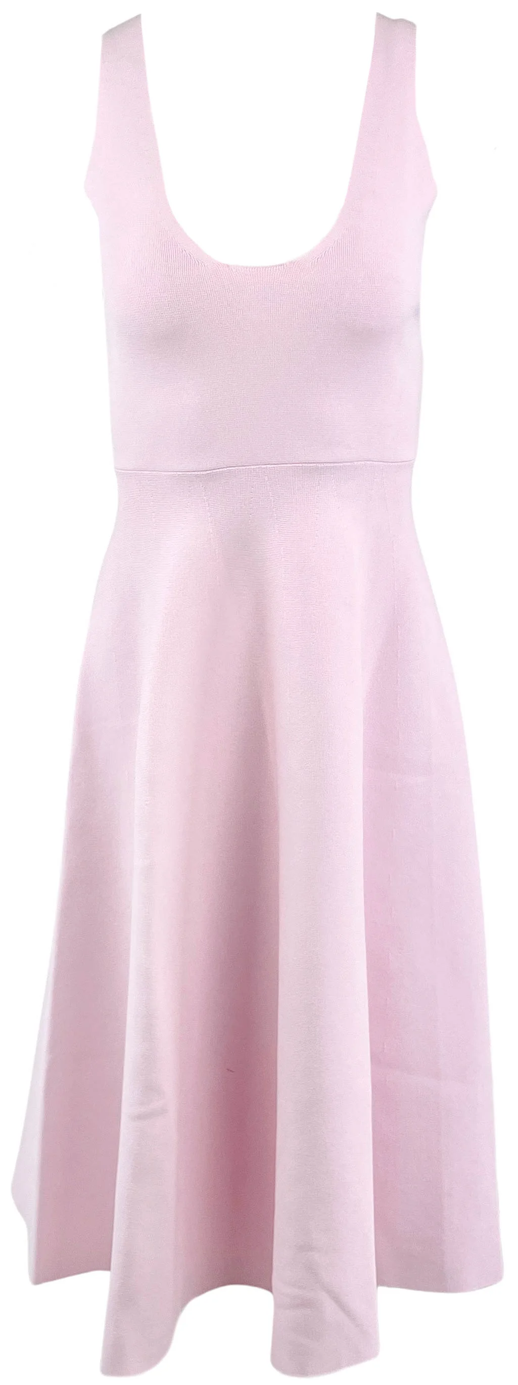 Brandon Maxwell The Renee Knit Midi Dress in Light Pink - Image 3