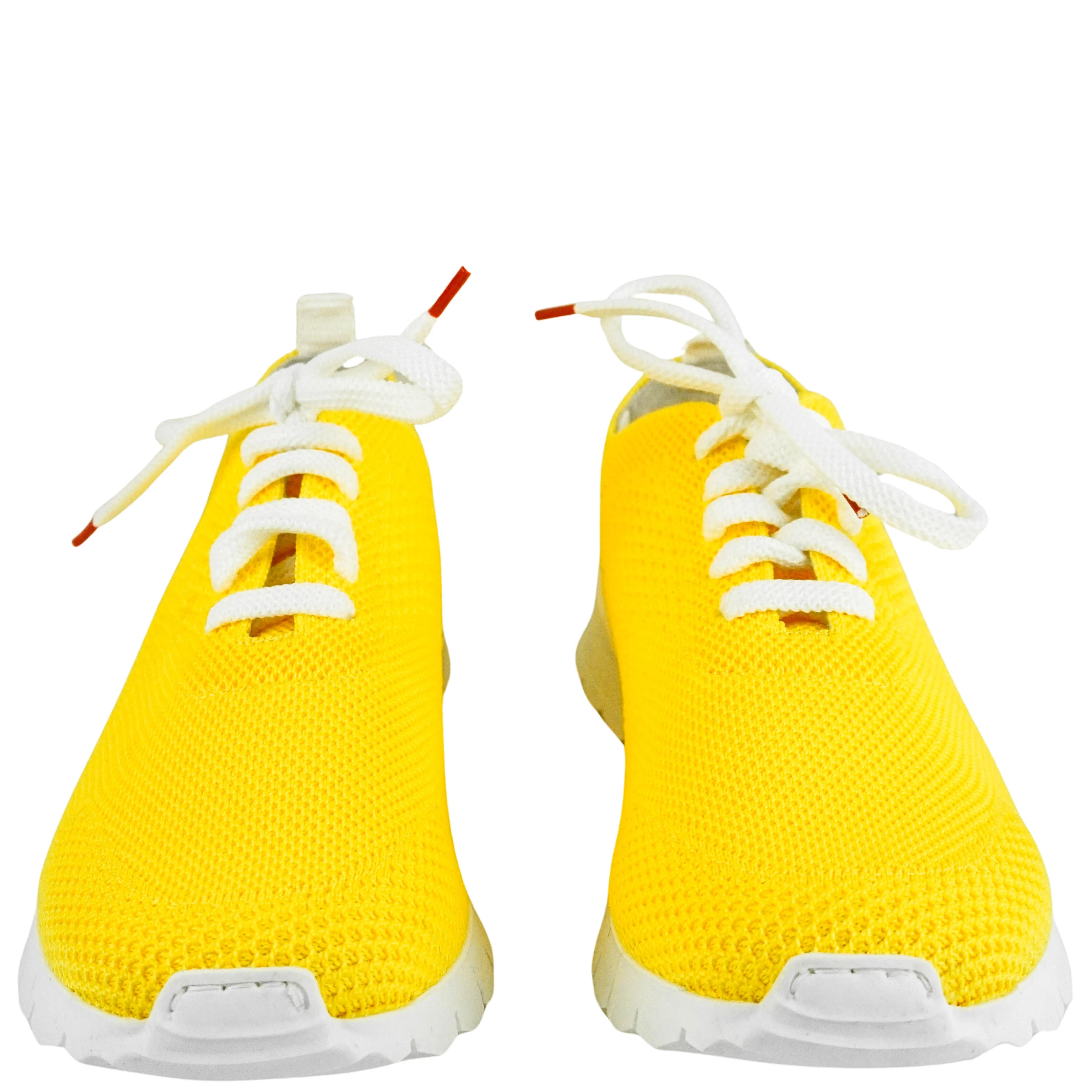 Kiton Fit Sneakers in Yellow - Image 6