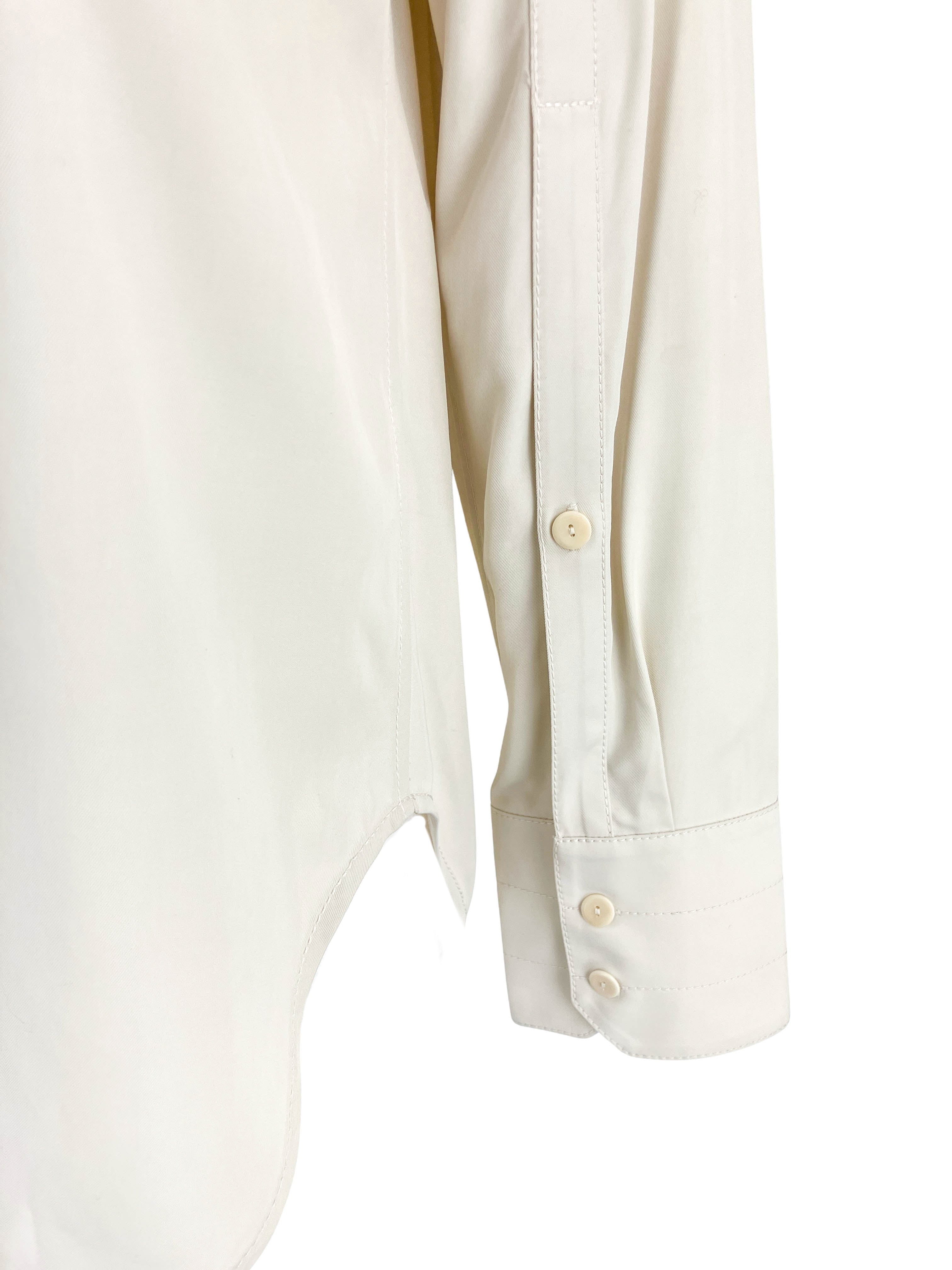 Maria McManus Button Front Blouse in Cream - Image 3