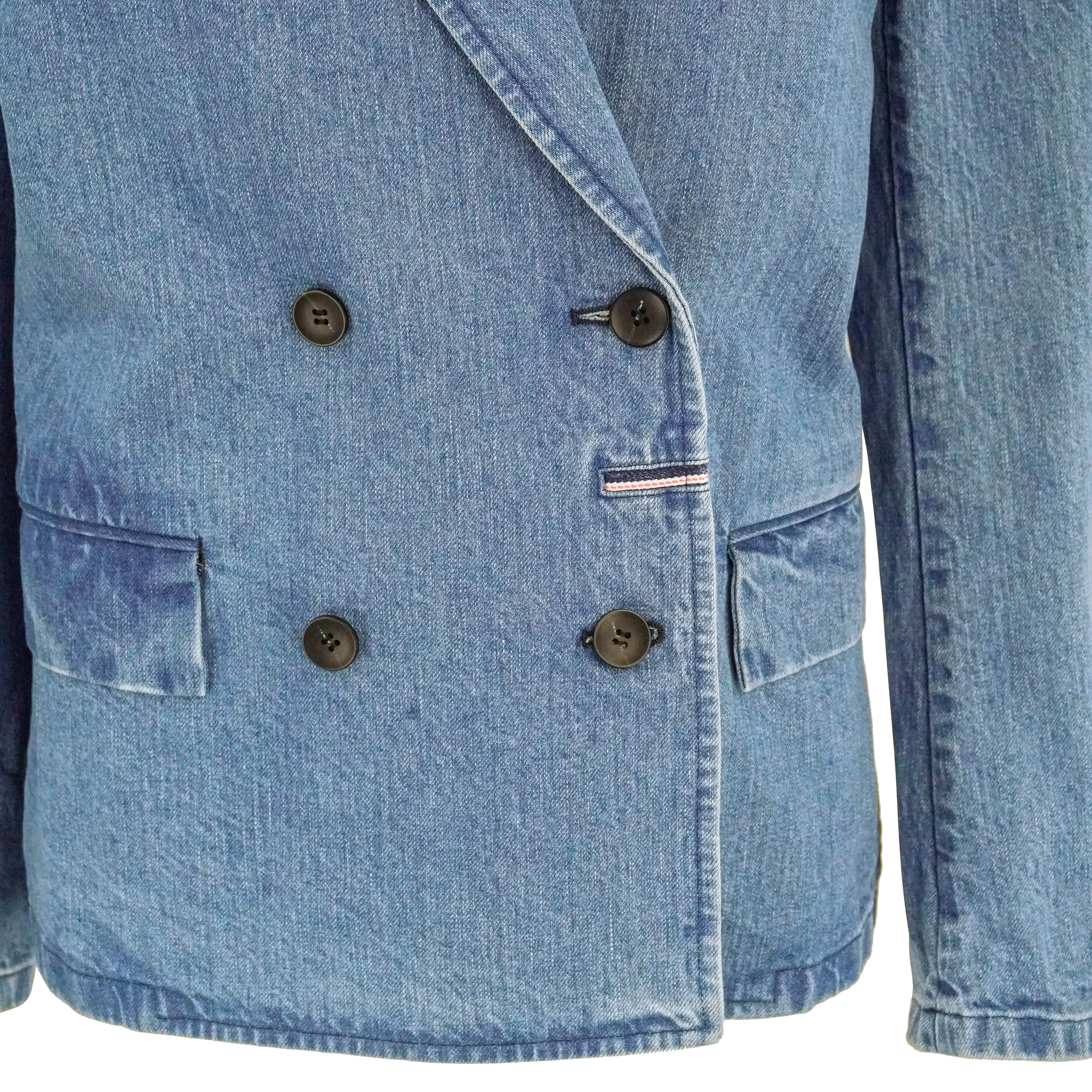 Moussy Vintage Denim Double Box Jacket in Blue - Image 3