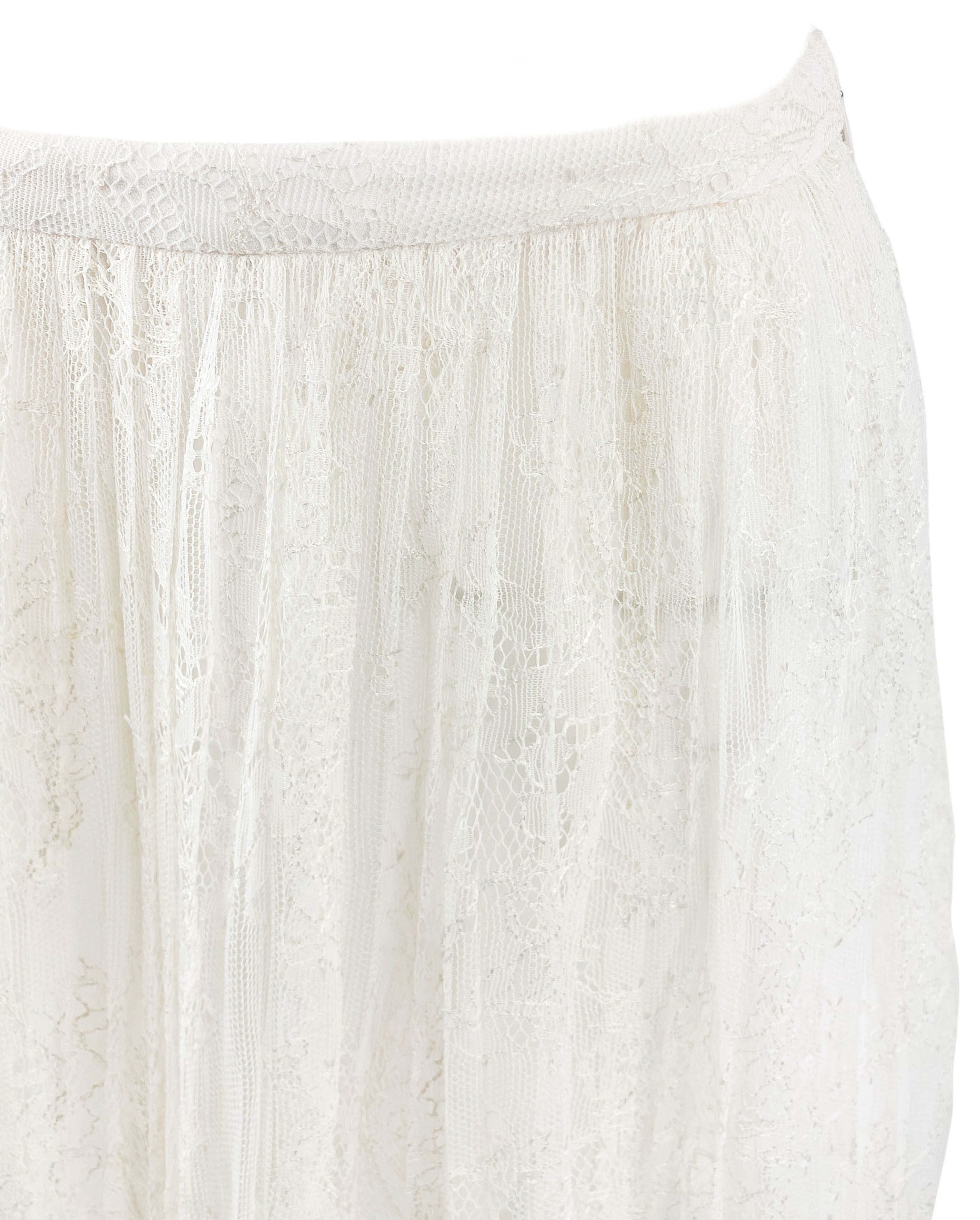 Ulla Johnson Maren Pleated Skirt in Cream - Image 3